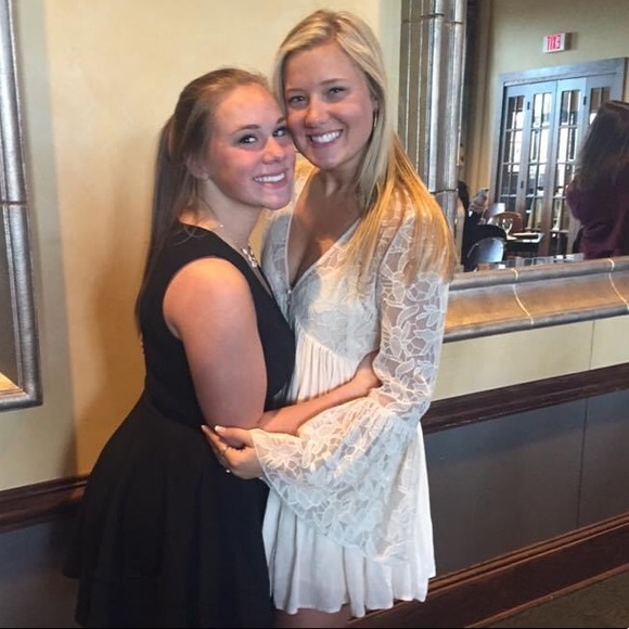 Free People Lace Dress - Bell Sleeves - Picture 7 of 12